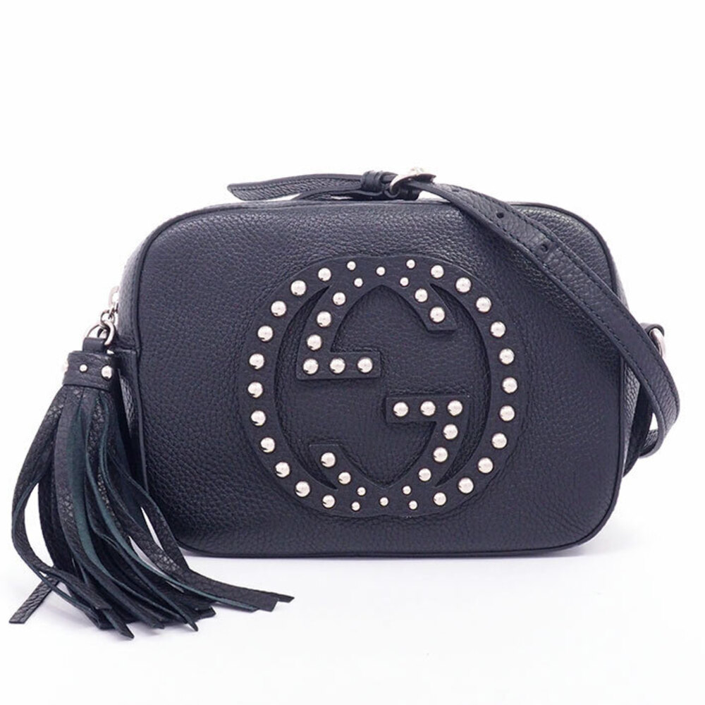 Gucci Disco Bag Interlocking GG Fringe Tassel Charm Clutch Soho